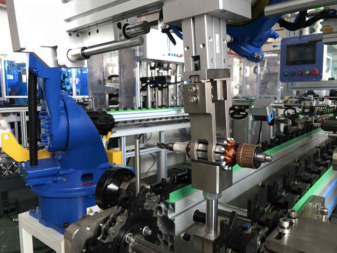 湖北工具电机机器人自动化生产线